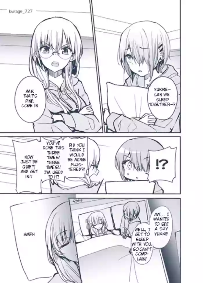 Ruka and Yuki in Bed Together