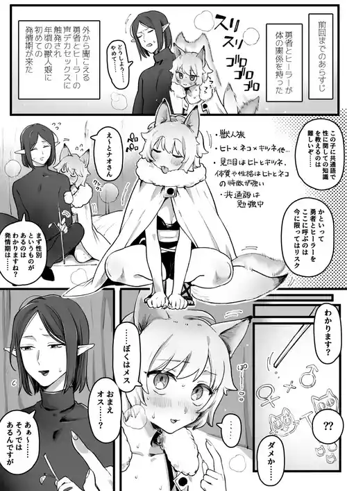 [Yurishima Shiro] Hatsujouki ga Kita Kemomimi Musume vs Junan Otoko Elf