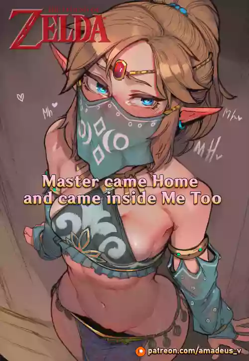 [Amadeus V] Master Came Home and Came Inside Me Too! (Urbosa x Link) [The Legend Of Zelda] [English] [Full Comic] [AI Generated]