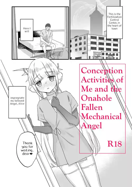 [Tenkirin (Kanroame)] Onaho Ochishita Kikai Tenshisama to Ore no Ninshin Katsudou | Conception Activities of Me and the Onahole Fallen Mechanical Angel [English] [Digital]