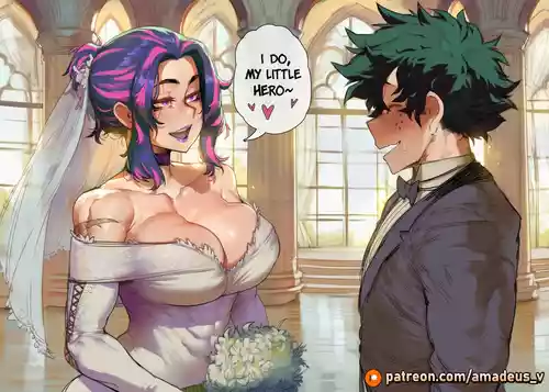 [Amadeus V] Two Brides, One Hero (Deku x Lady Nagant x Camie) [English] [Full Comic] [AI Generated]